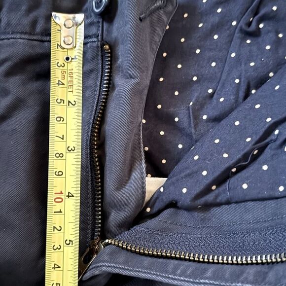 J. Crew 770 Khaki Chino pant w navy and white flannel lining 34 x 32 - Picture 7 of 8